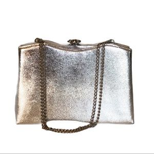 Vintage HL Harry Levine Evening Bag Retro Silver